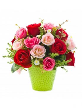Basket of Roses with Dairymilk Silk